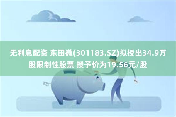 无利息配资 东田微(301183.SZ)拟授出34.9万股限