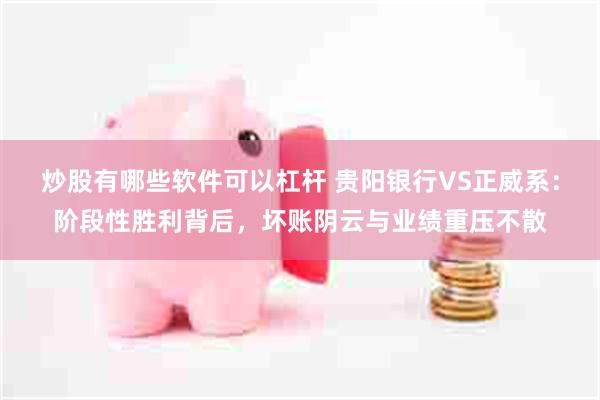 炒股有哪些软件可以杠杆 贵阳银行VS正威系：阶段性胜利背后，